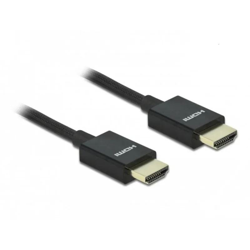 Cavo HDMI DeLOCK 48 Gbps 8K 2 m 60 Hz Nero HDR - immagine 1