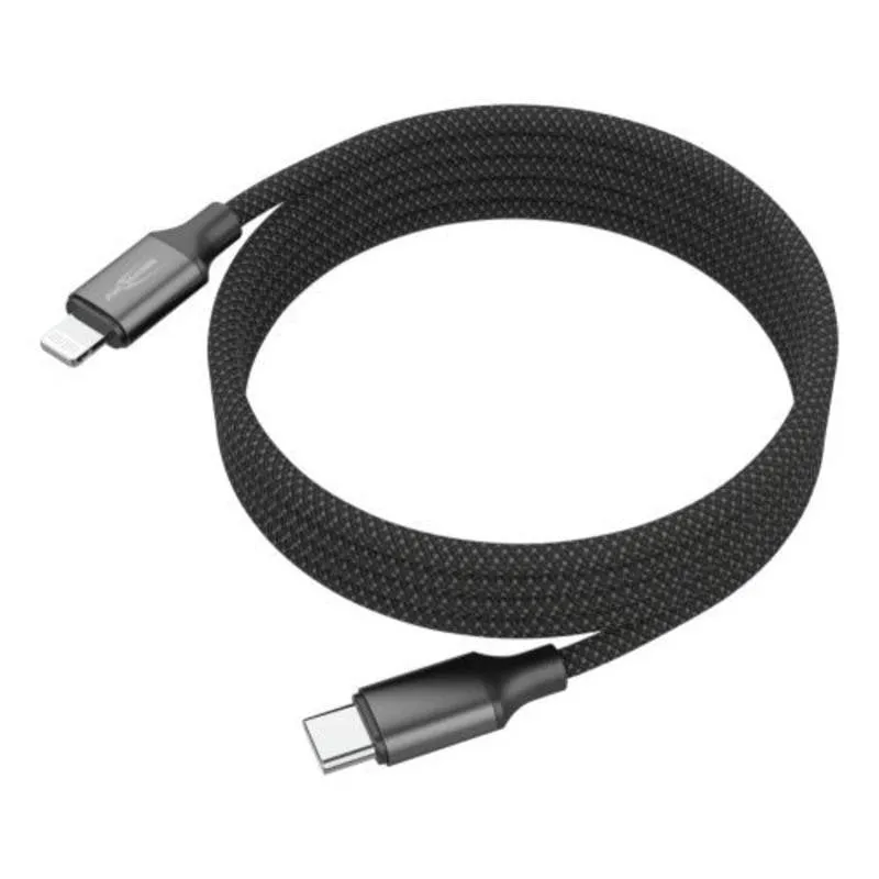 Cavo Ansmann 1700-0187 Lightning a USB-C 1,2 m Nero 27 W - immagine 1