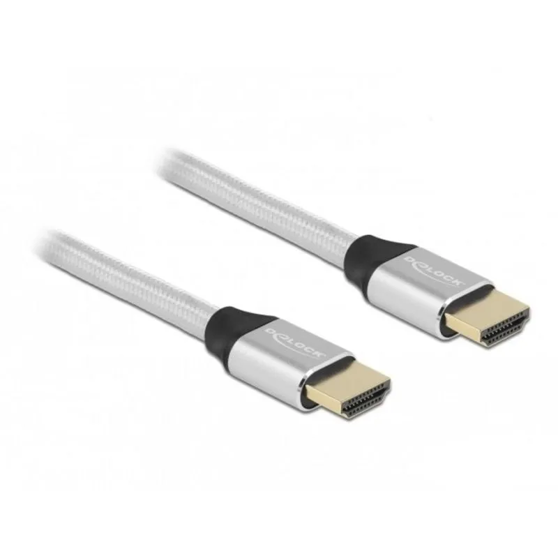 Cavo HDMI Delock 48 Gbps 8K 60 Hz 3 m Argento - immagine 1