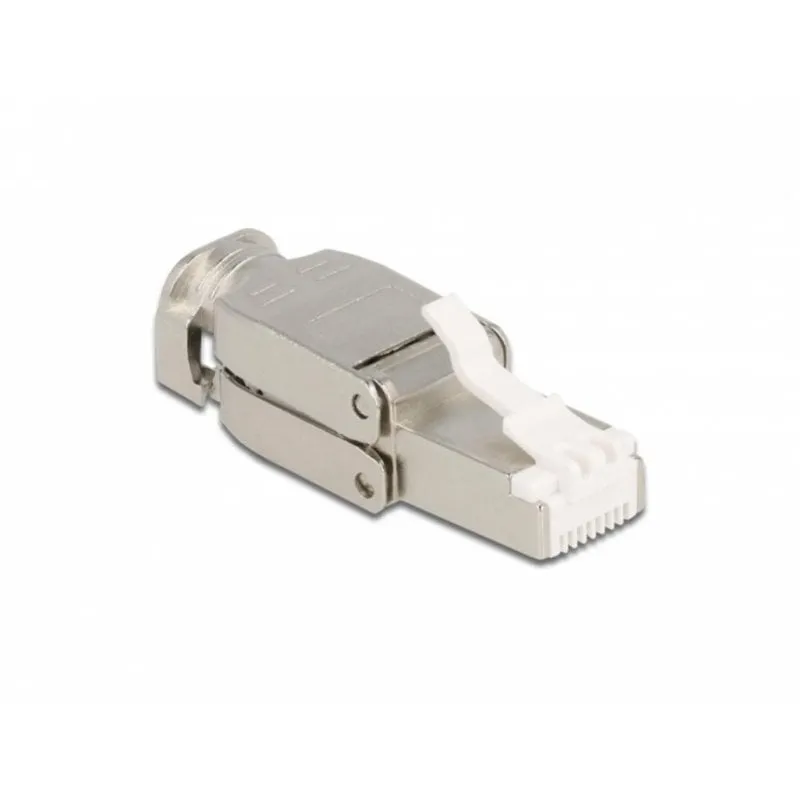 Connettore RJ45 DeLOCK Cat.6A STP senza strumenti Argento - immagine 1
