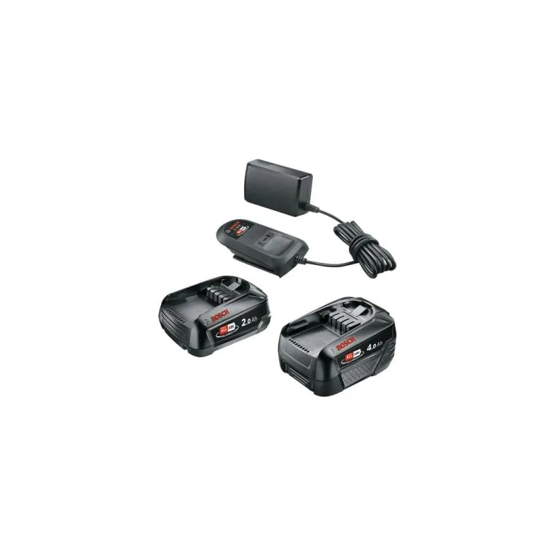 Kit caricatore e batterie Bosch Starter-Set 18V 2 x Akku (2,0 Ah + 4,0 Ah) - immagine 1