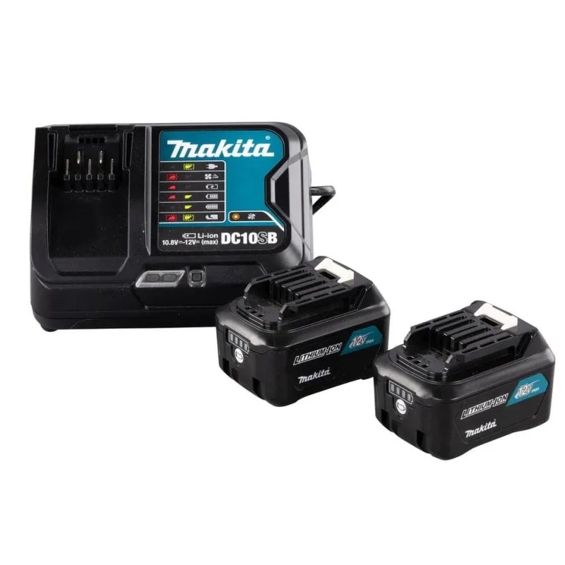 Kit caricatore e batterie Makita 191L68-0 4 Ah 12 V - immagine 1