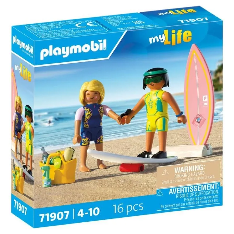 Figurina Playmobil My Life Piccola Scuola di Surf Multicolore - immagine 1