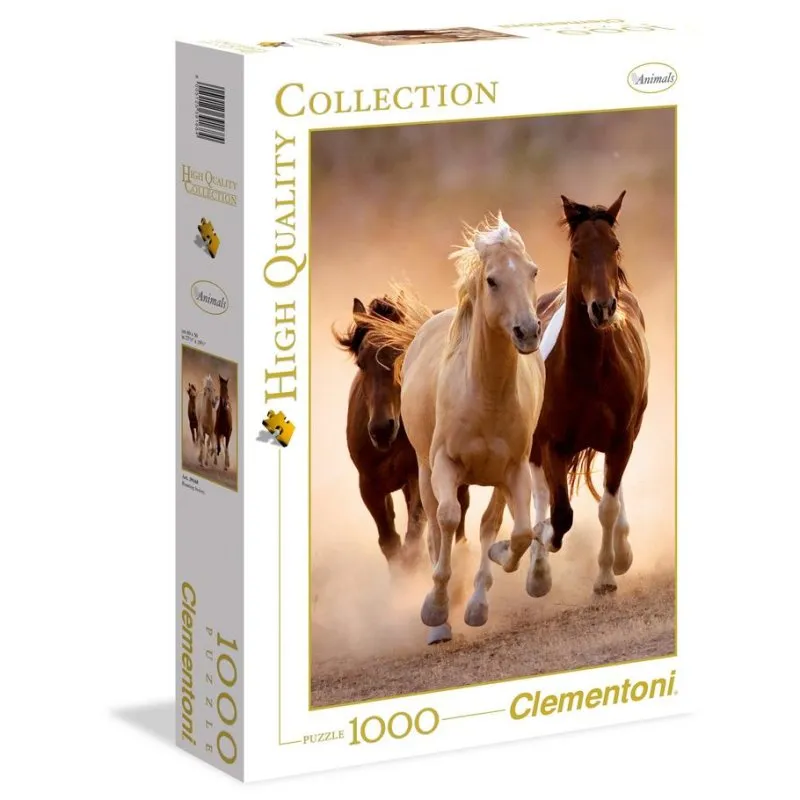 Puzzle 1000 pezzi Clementoni Animali Cavalli per adulti - immagine 1