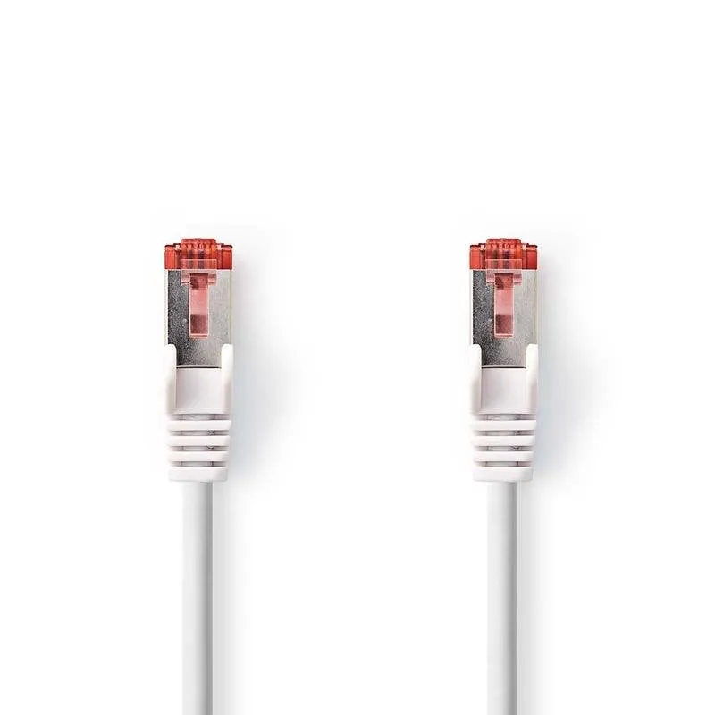 Cavo di rete Nedis CCGL85221WT75 Cat6 S/FTP 7,5 m Rosso e Bianco - immagine 1