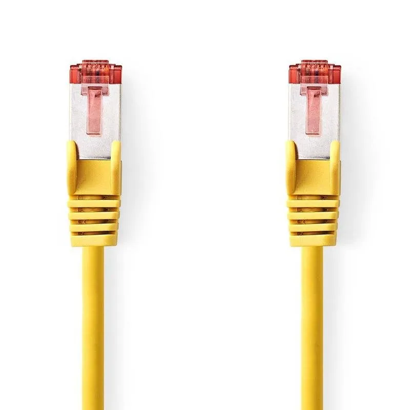 Cavo di rete Nedis CCGL85221YE10 Cat6 S/FTP 1 m Rosso/Giallo - immagine 1
