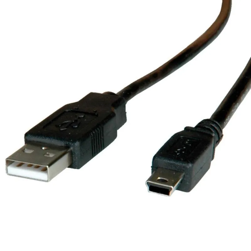 Cavo USB Roline 1,8 m USB A a Mini-USB B USB 2.0 Nero - immagine 1