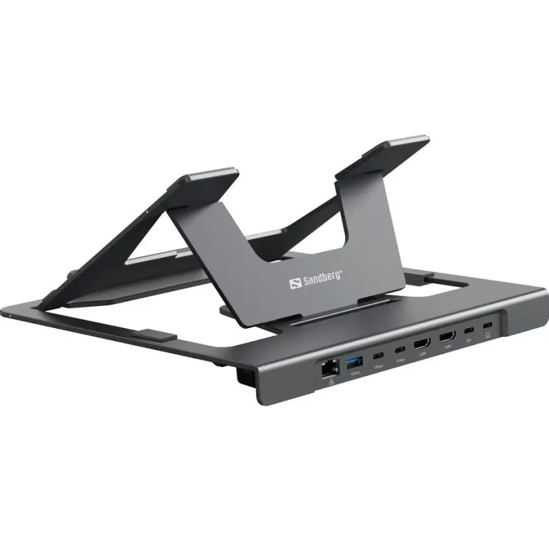 Dock USB-C Sandberg 8 Porte 8in1 Stand per Laptop - immagine 1