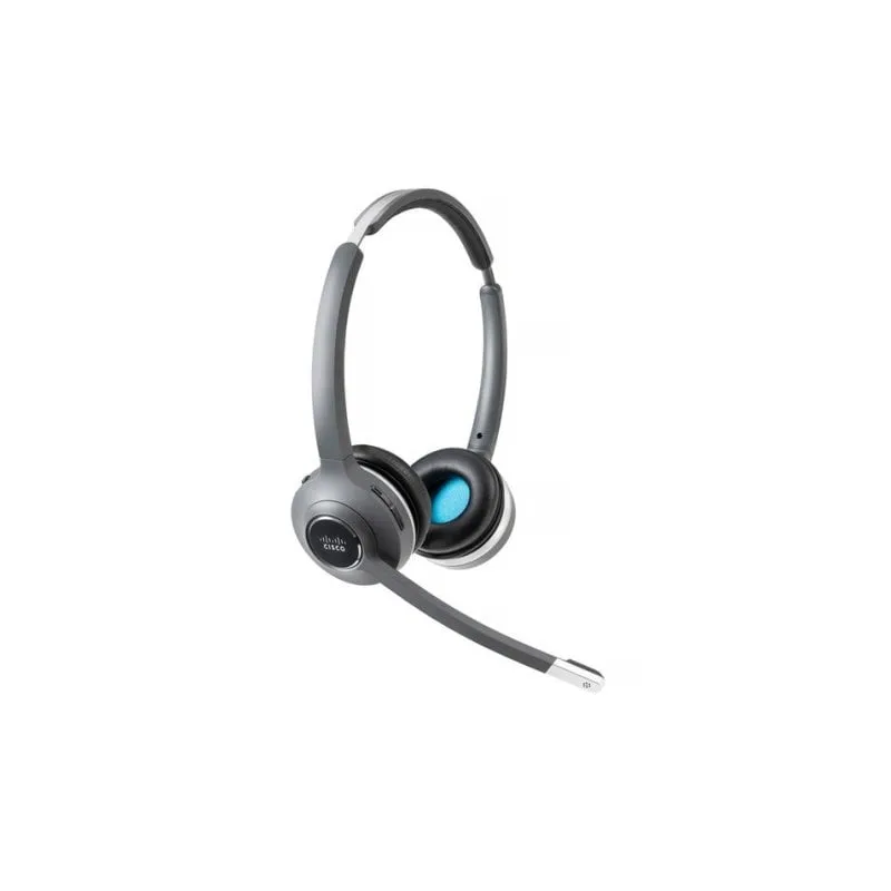 Cuffie Cisco 562 wireless Bluetooth per ufficio con microfono e base, nero e grigio - immagine 1