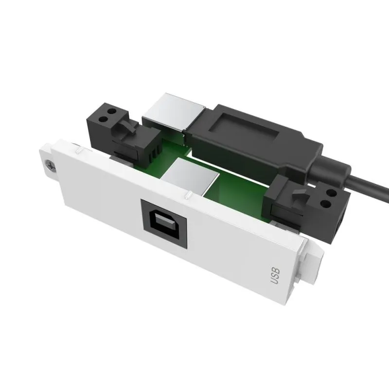 Multipresa Vision TC3 USBB+ 1 presa USB bianca compatta - immagine 1