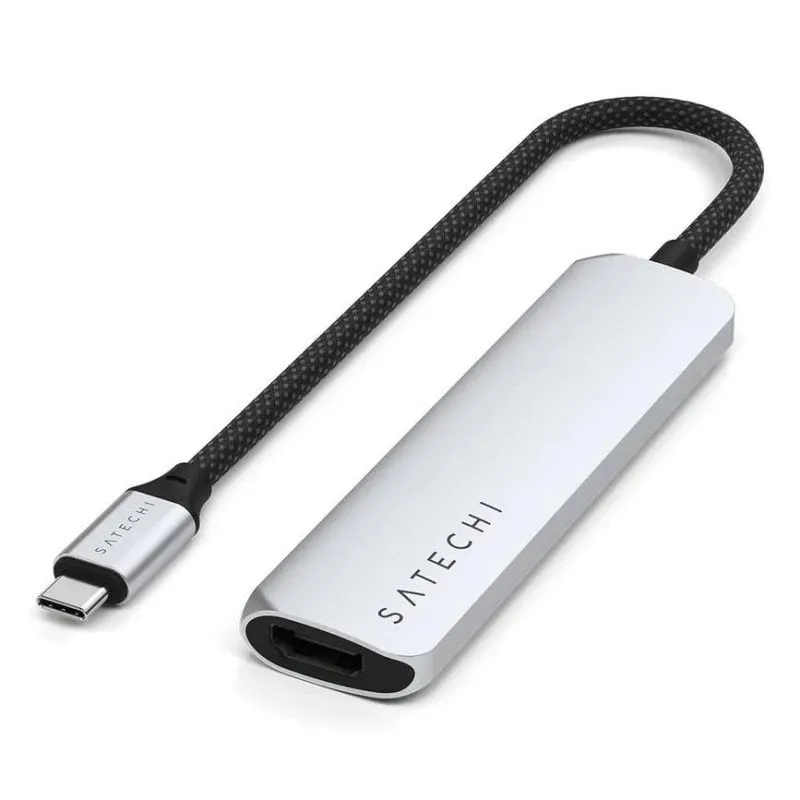 Hub Satechi 4 porte 10 Gbps USB-C ST-P4SS con HDMI 4K 60 Hz - immagine 1