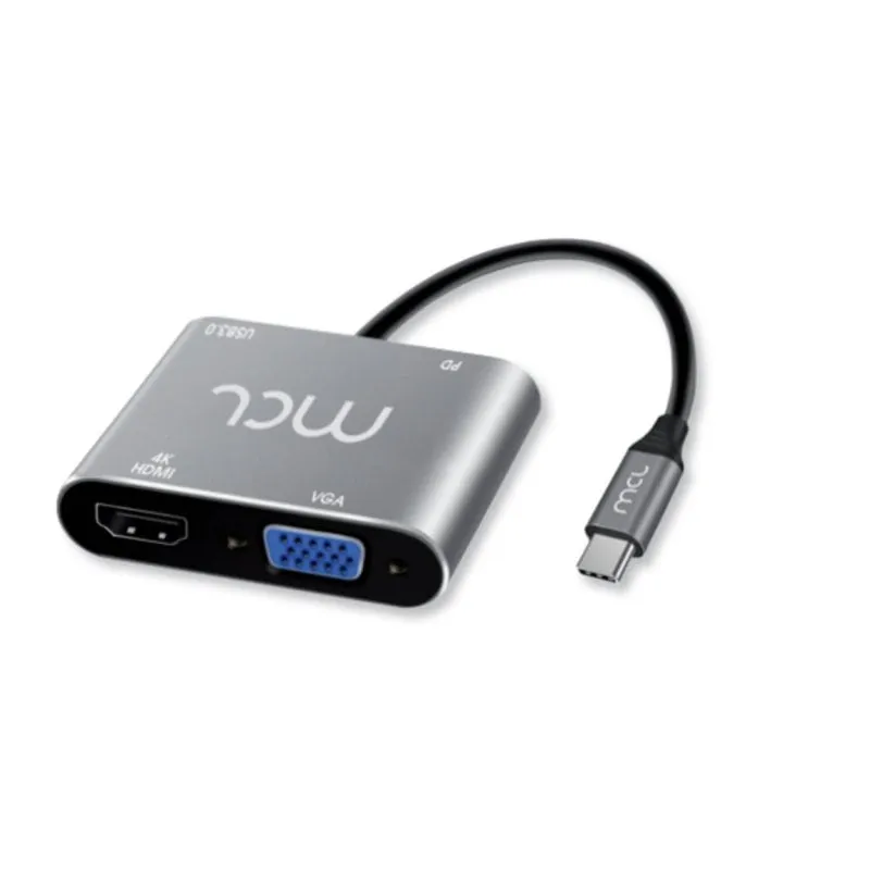 Base per portatile MCL MD1B99AU3CHVUDP USB 3.2 Type-C 60W Argento 4K - immagine 1