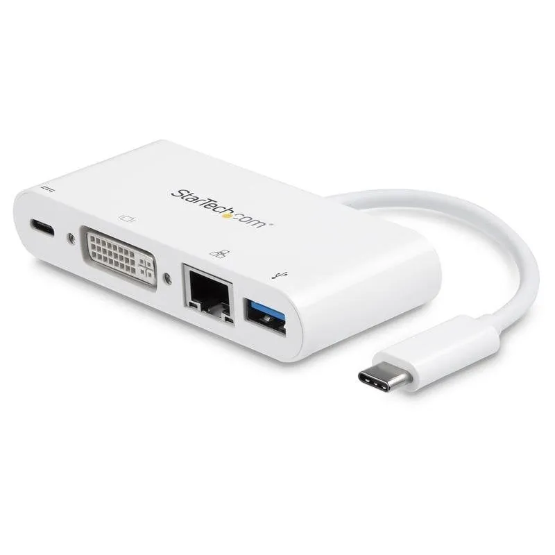 Adattatore Multiporta USB-C StarTech.com DKT30CDVPD a DVI, Gigabit Ethernet e USB 3.0 - immagine 1