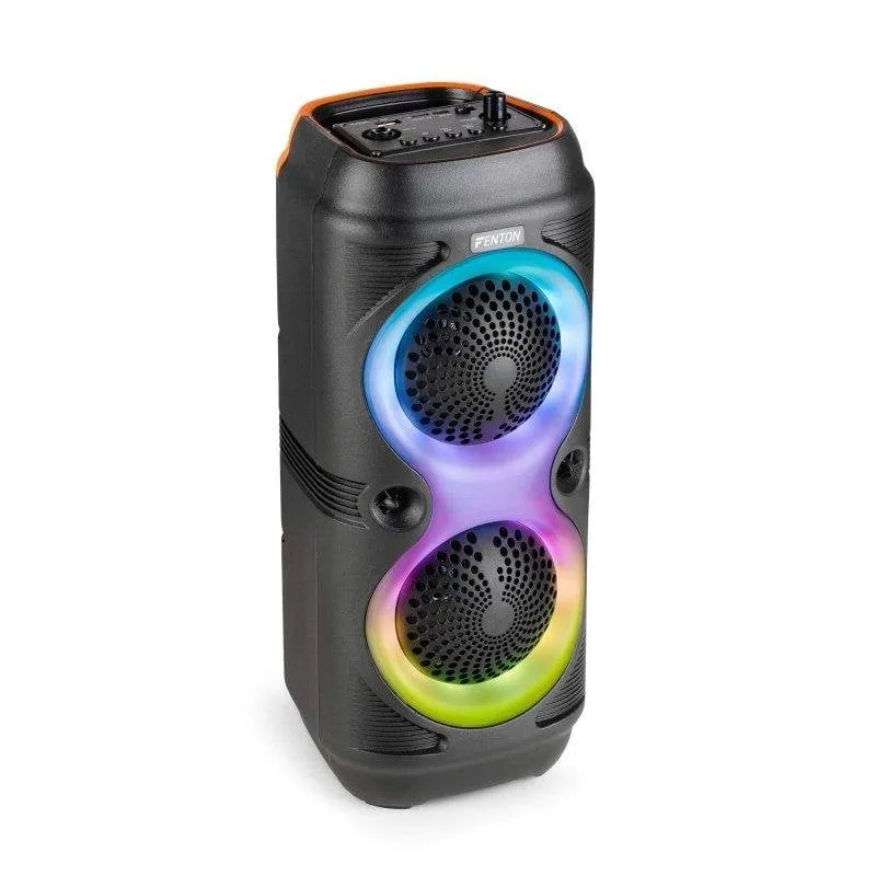 Altoparlanti Fenton Track210 Bluetooth Portatile 100W con microfono e LED - immagine 1