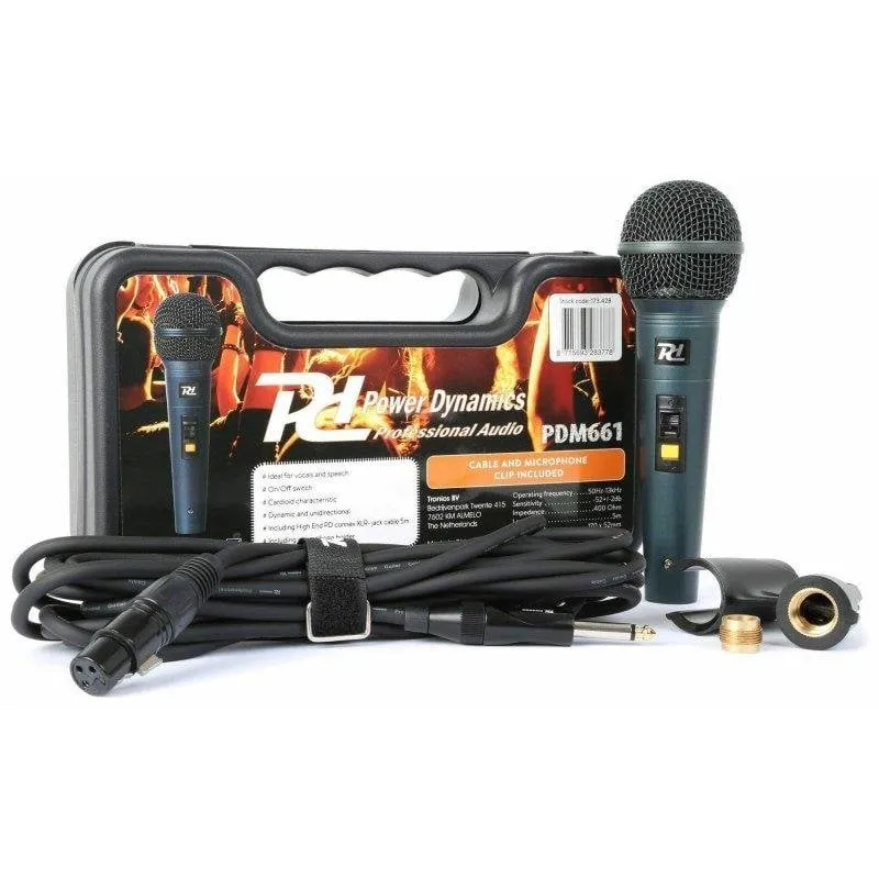Microfono Power Dynamics PDM661 dinamico cardioide con filtro anti-pop - immagine 1