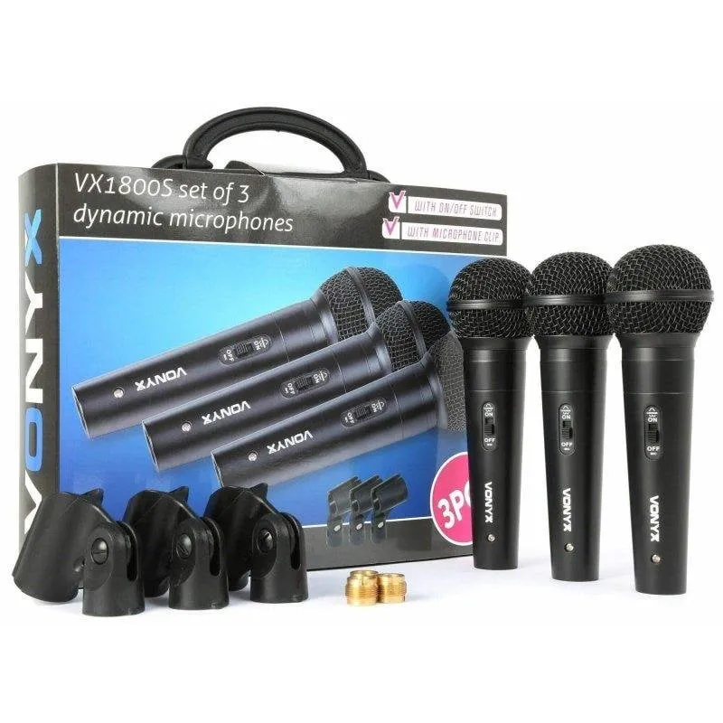 Microfono Vonyx VX1800S dinamico XLR cardioide con filtro antipop - immagine 1