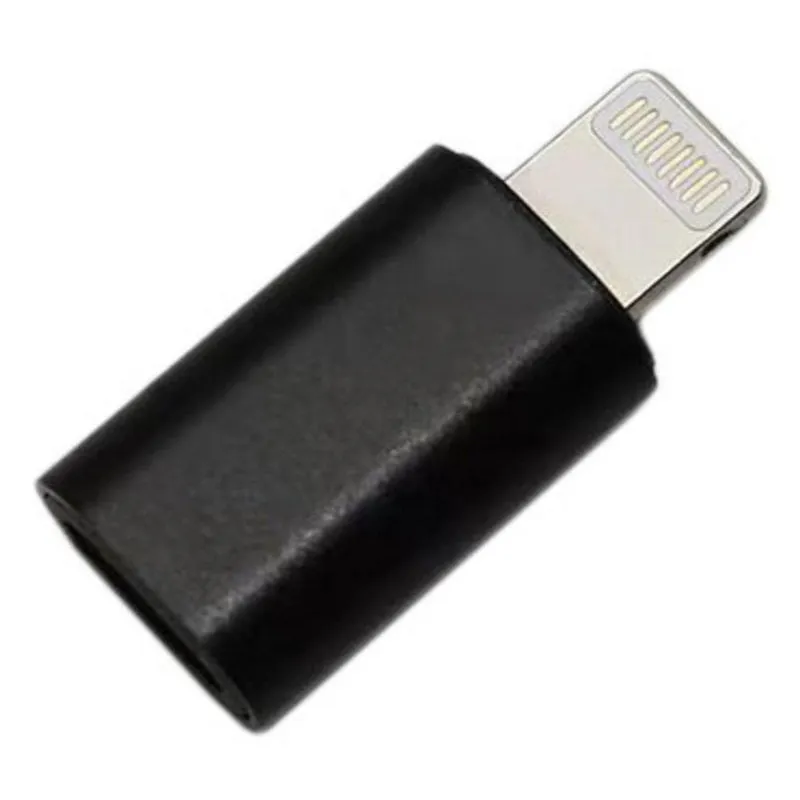Adattatore dati DLH DY-TU5073 Lightning maschio a femmina nero - immagine 1