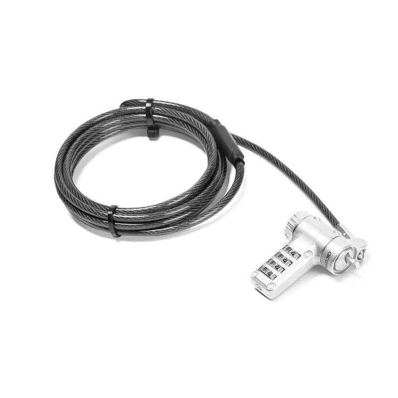 Cavo antifurto DICOTA D32180 2 m con serratura a combinazione - immagine 1