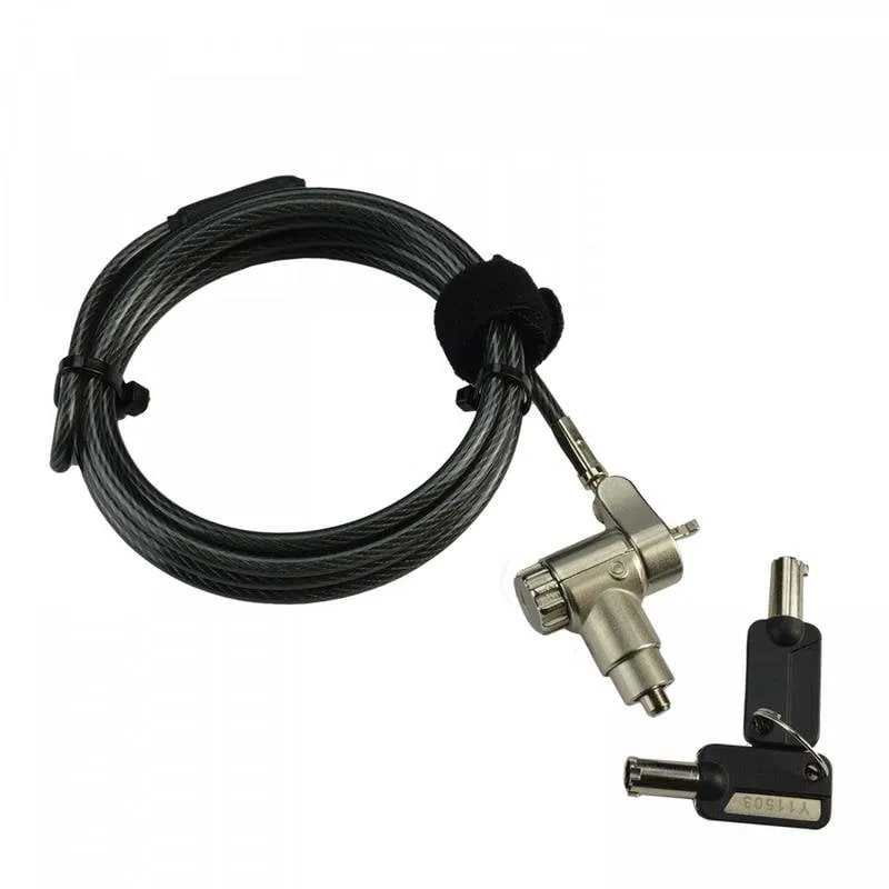 Cavo antifurto MCL Universal 2 m con chiave per laptop e tablet - immagine 1