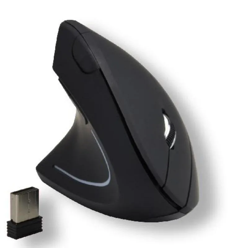 Mouse MCL SS-618GW/N Wireless 1600 DPI Nero Design Vertical Sinistro - immagine 1