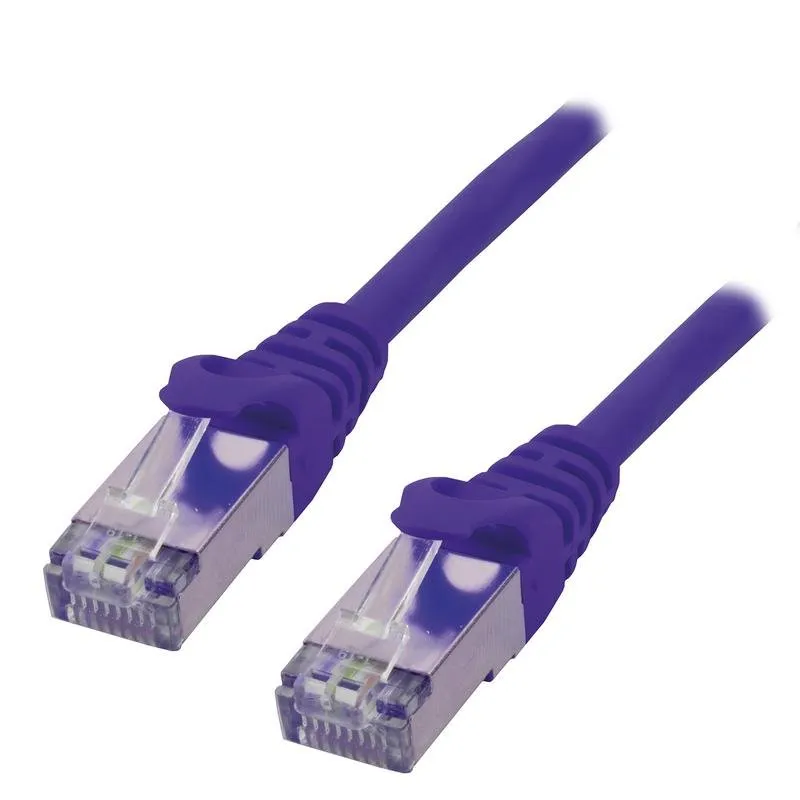 Cavo di rete MCL Cat6 3 m viola F/UTP RJ-45 - immagine 1