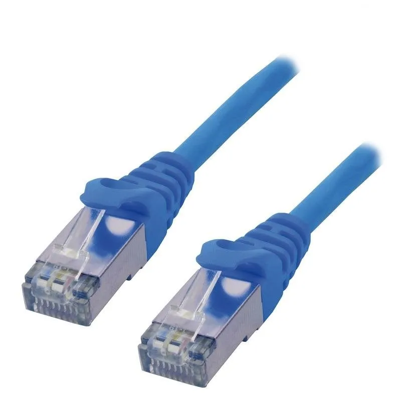 Cavo di rete MCL Cat6 1 m blu F/UTP RJ-45 - immagine 1