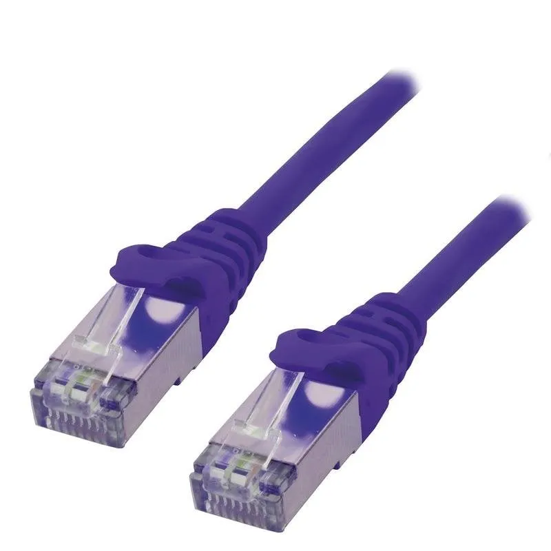 Cavo di rete MCL Cat6 5 m viola F/UTP RJ-45 - immagine 1