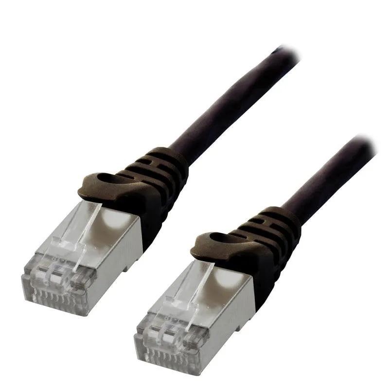 Cavo di rete MCL FCC6BM-0.5M/N Cat6 F/UTP 0,5 m Nero - immagine 1
