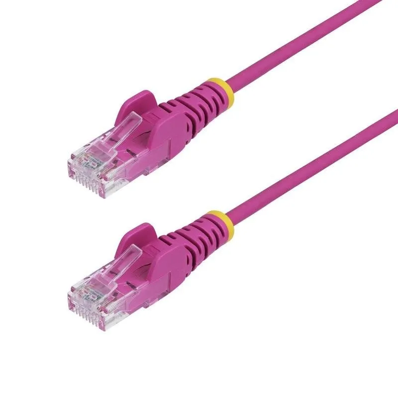 Cavo di rete StarTech.com N6PAT25CMPKS Cat6 UTP 0,25 m rosa - immagine 1