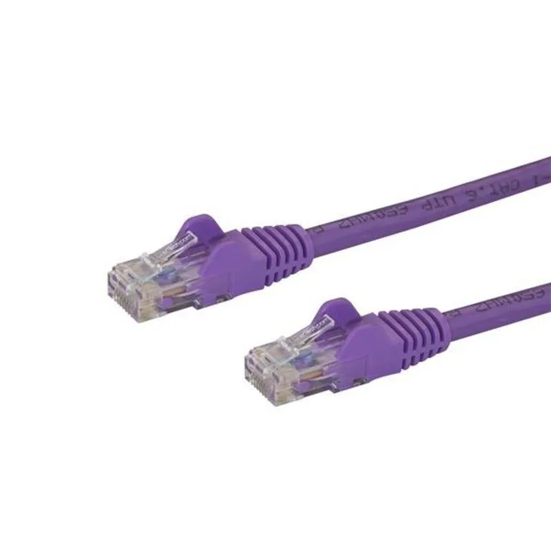 Cavo di rete StarTech Cat6 UTP 5m viola Gigabit RJ45 senza agganci - immagine 1