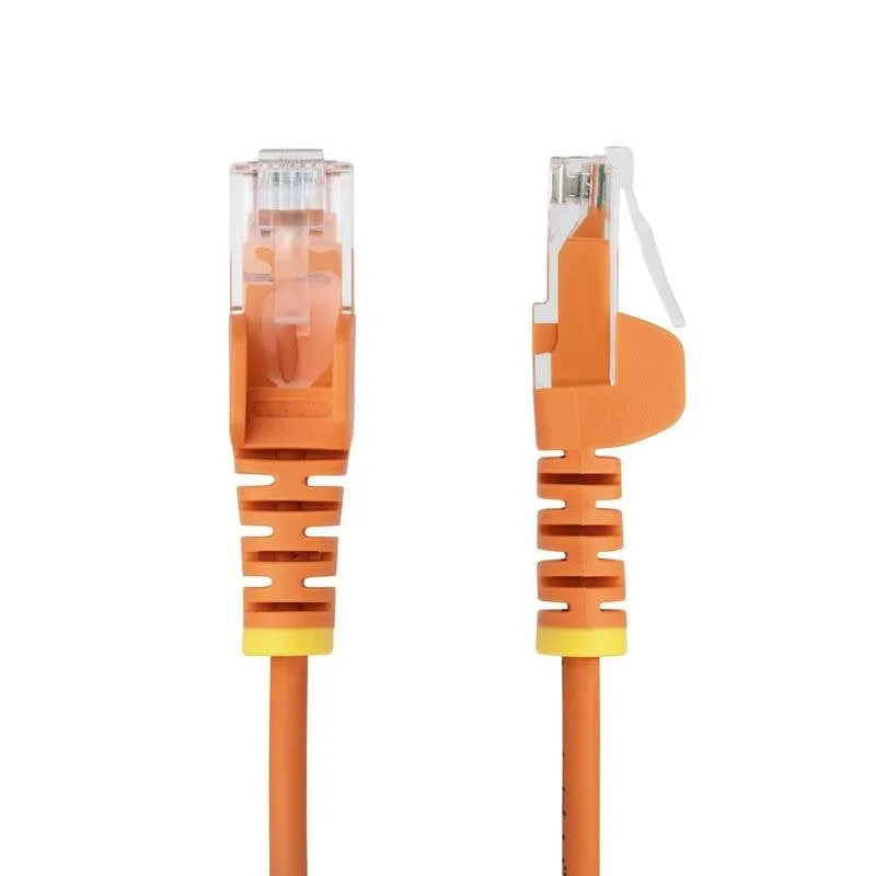 Cavo Ethernet CAT6 StarTech.com Arancione 2m Snagless Slim 28AWG PoE 100W - immagine 1