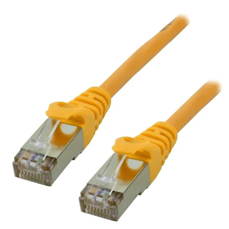 Cavo di rete MCL Cat6a S/FTP 0,3 m giallo RJ-45 a RJ-45 - immagine 1