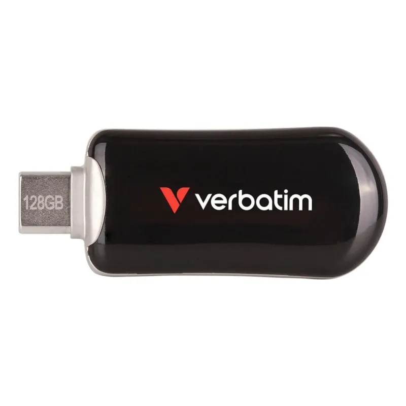 Unità Flash USB Verbatim 30225 128 GB USB Tipo C 3.2 Gen 1 Nero - immagine 1