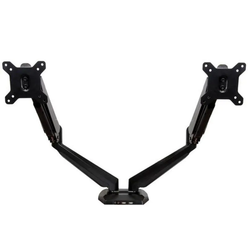 StarTech ARMSLIMDUO Supporto Monitor Doppio Scrivania 12 a 30" VESA 75x75 a 100x100 Max 8Kg - immagine 1