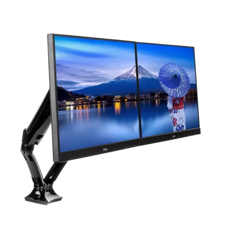 iiyama DS3002C-B1 Supporto Monitor Morsetto Scrivania 10 a 27" VESA 75x75 a 100x100 Max 5Kg - immagine 1