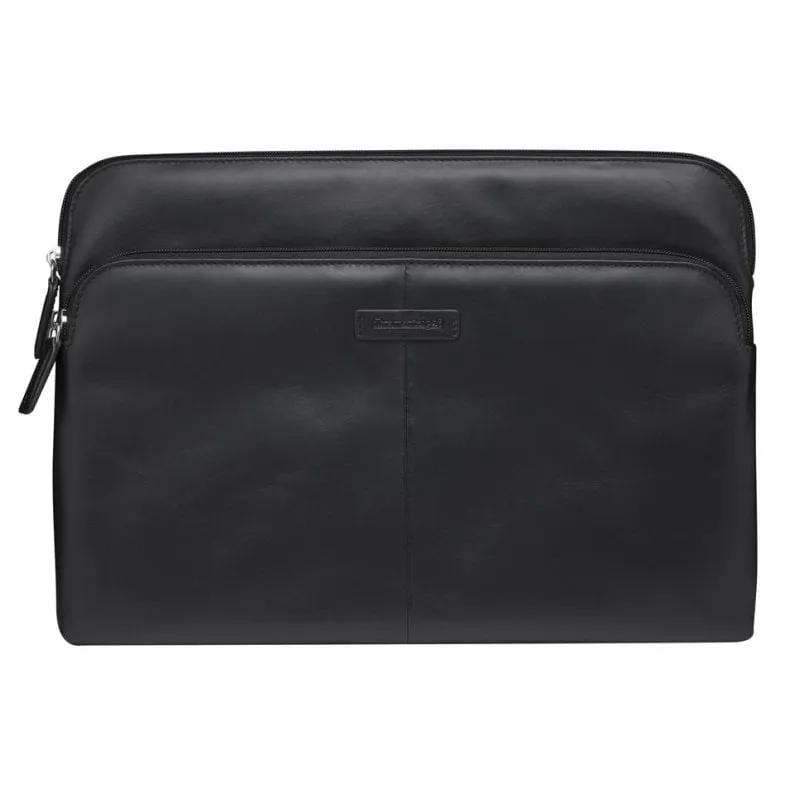 Custodia Dbramante1928 Skagen Pro+ 14" Pelle Nera Portatile, Tasca anteriore - immagine 1