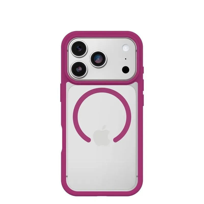 Funda para móvil OtterBox React MagSafe Cover plastica rosa trasparente per iPhone 17 Pro - immagine 1