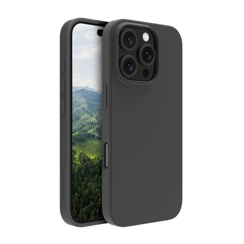 Custodia per cellulare dbramante1928 Nuuk Cover plastica nera resistente per iPhone 16 ProMax - immagine 1