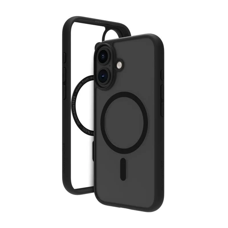 Custodia per cellulare dbramante1928 Grenen MagSafe Plastica Nera per iPhone 16 Plus - immagine 1