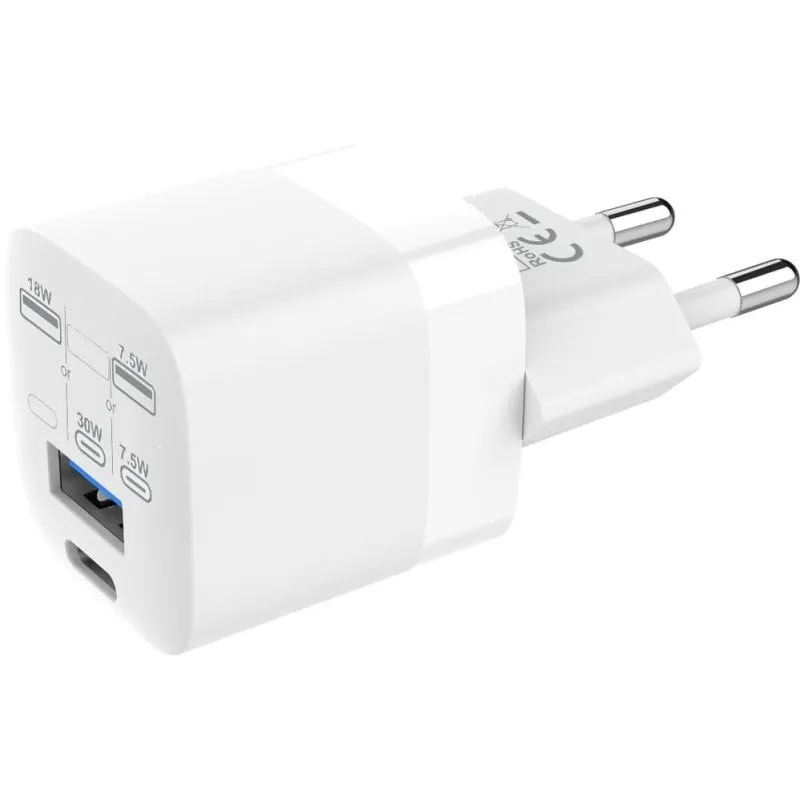 Caricatore Vision TC-PUSBEU/30 USB-C 30W Quick Charge 3.0 Bianco - immagine 1