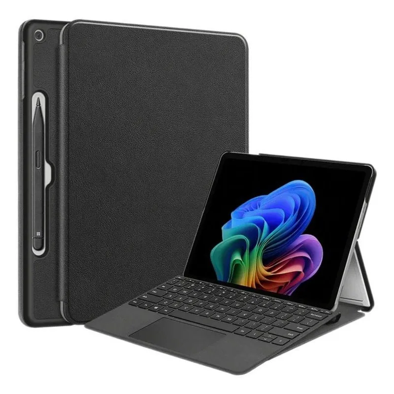 Cover Folio DLH per Microsoft Surface Pro 12" Nero - immagine 1