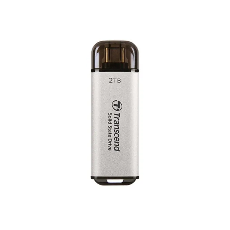 Disco Duro Transcend ESD300 2TB SSD USB Tipo-C 10 Gbps Argento - immagine 1