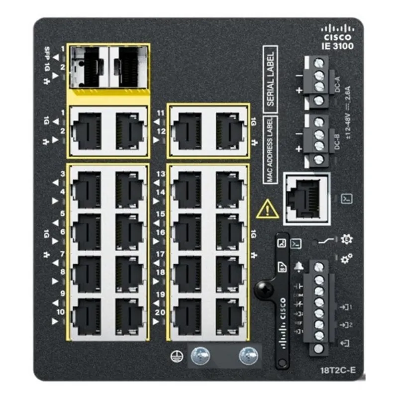 Switch Cisco Catalyst IE3100 Gestito L2/L3 18 Porte Gigabit Ethernet Montaggio Rack - immagine 1