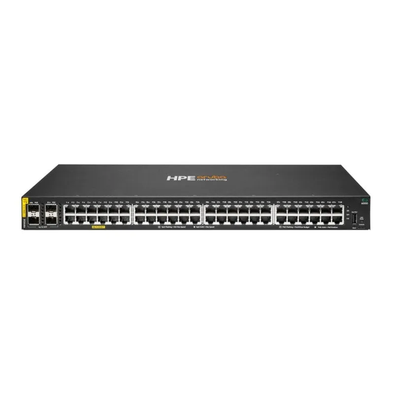 Switch HPE Aruba CX 6000 48p PoE 4p SFP 1G 370W - immagine 1