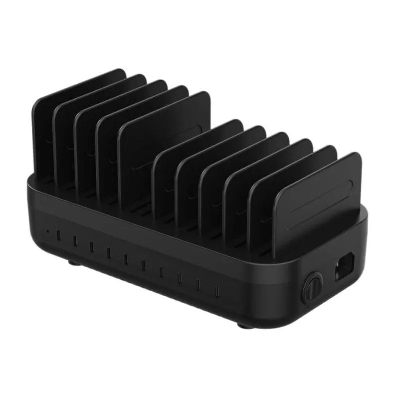Stazione di carica DLH DY-AU5440 200W USB-C con 10 porte per smartphone e tablet - immagine 1