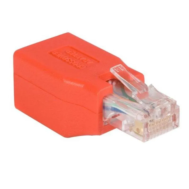 Adattatore di Rete Ethernet Cat6 StarTech.com Rettangolare a Incrociato UTP RJ45 Rosso - immagine 1