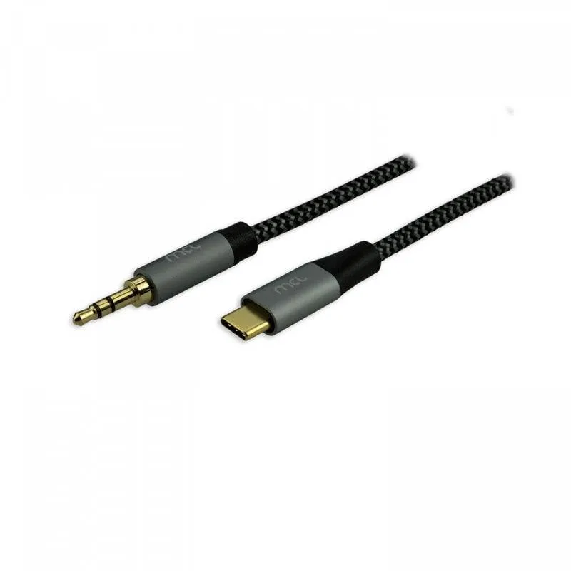 Cavo Audio USB C a 3,5 mm MCL 2 m Nero Grigio - immagine 1