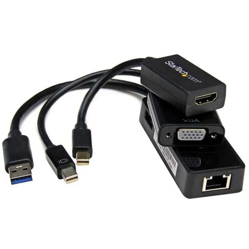 Adattatore StarTech per Surface Pro 4/3/2 - Mini DisplayPort a VGA e HDMI - USB 3.0 Ethernet - immagine 1
