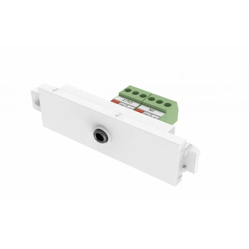 Multipresa VISION TC3 1 presa 3,5 mm compatta bianca ABS - immagine 1