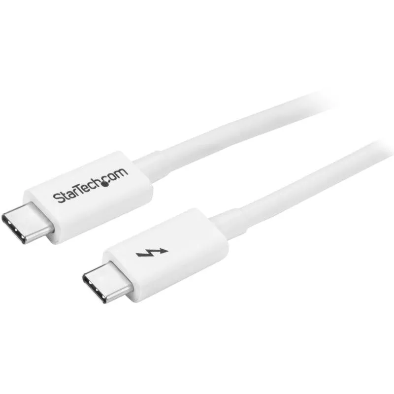 Cavo Thunderbolt 3 StarTech 1 m 20 Gbps 100W PD 4K Bianco - immagine 1